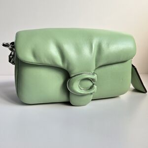 Coach Green Leather Shoulder Bag